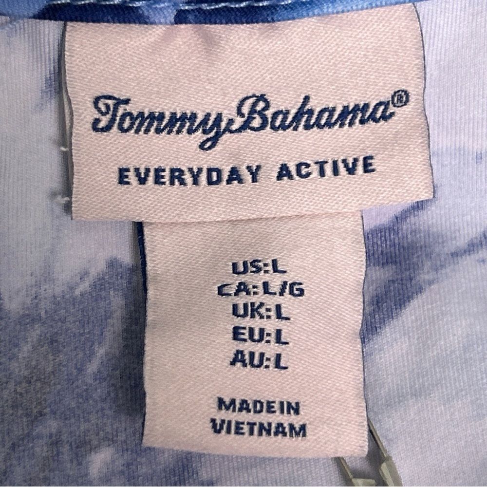 NWT Tommy Bahama Women’s L Active Dress Blue Floral Pleated UPF 50 Quick Dry - Picture 6 of 8